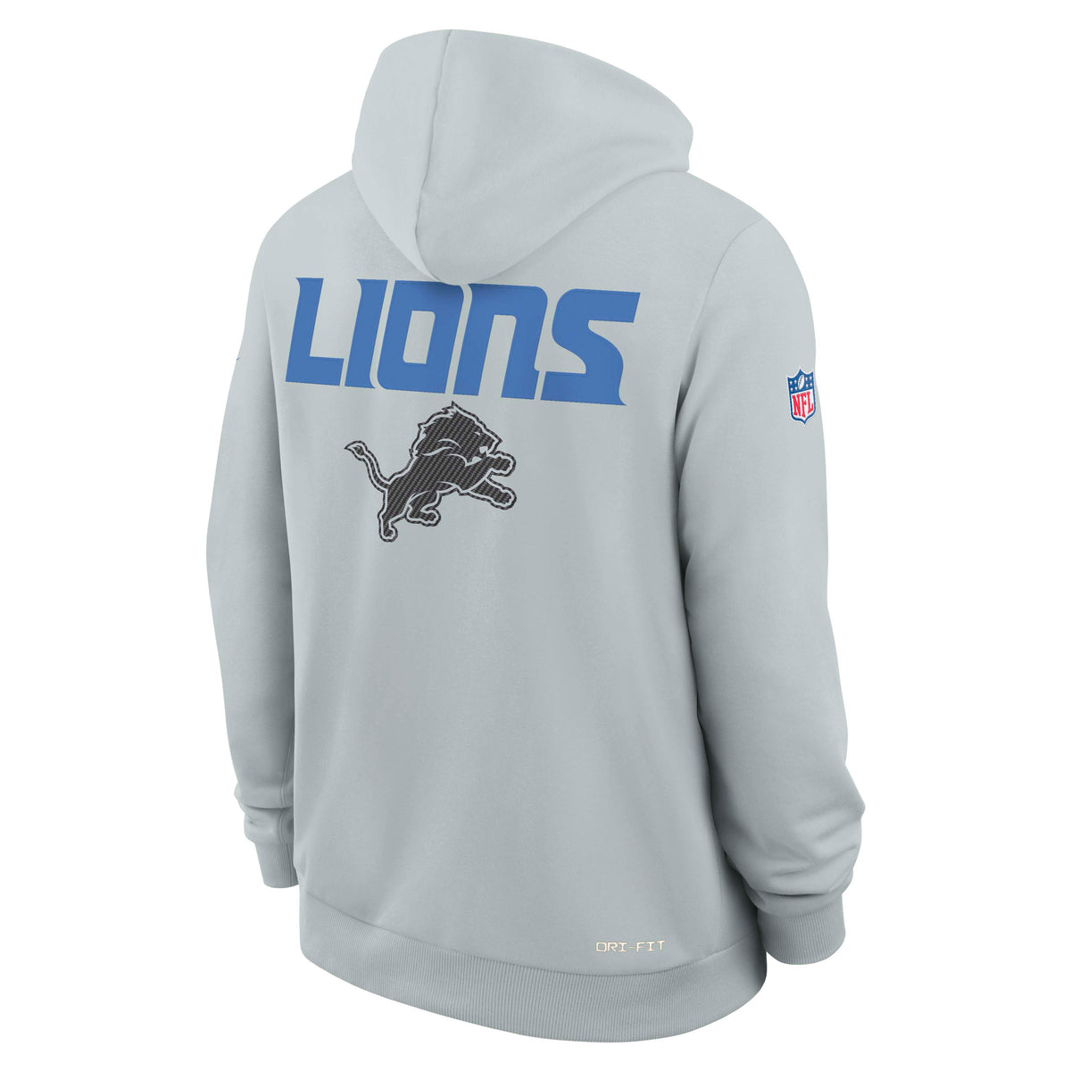 NFL Detroit Lions Nike Rivalry Sideline Pullover Hoodie- Silver
