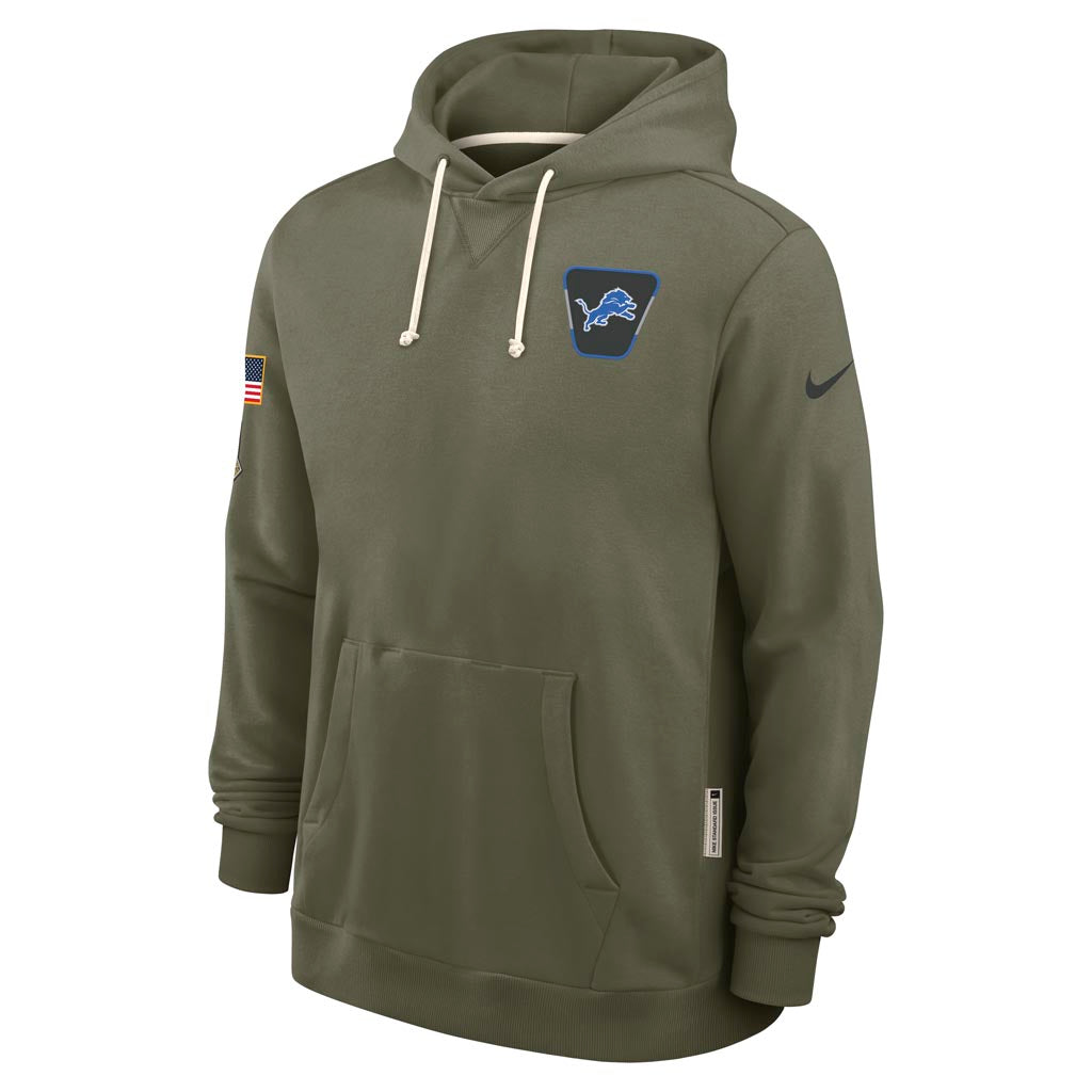 NFL Detroit Lions Nike 2025 Salute to Service Pullover Hoodie - Green