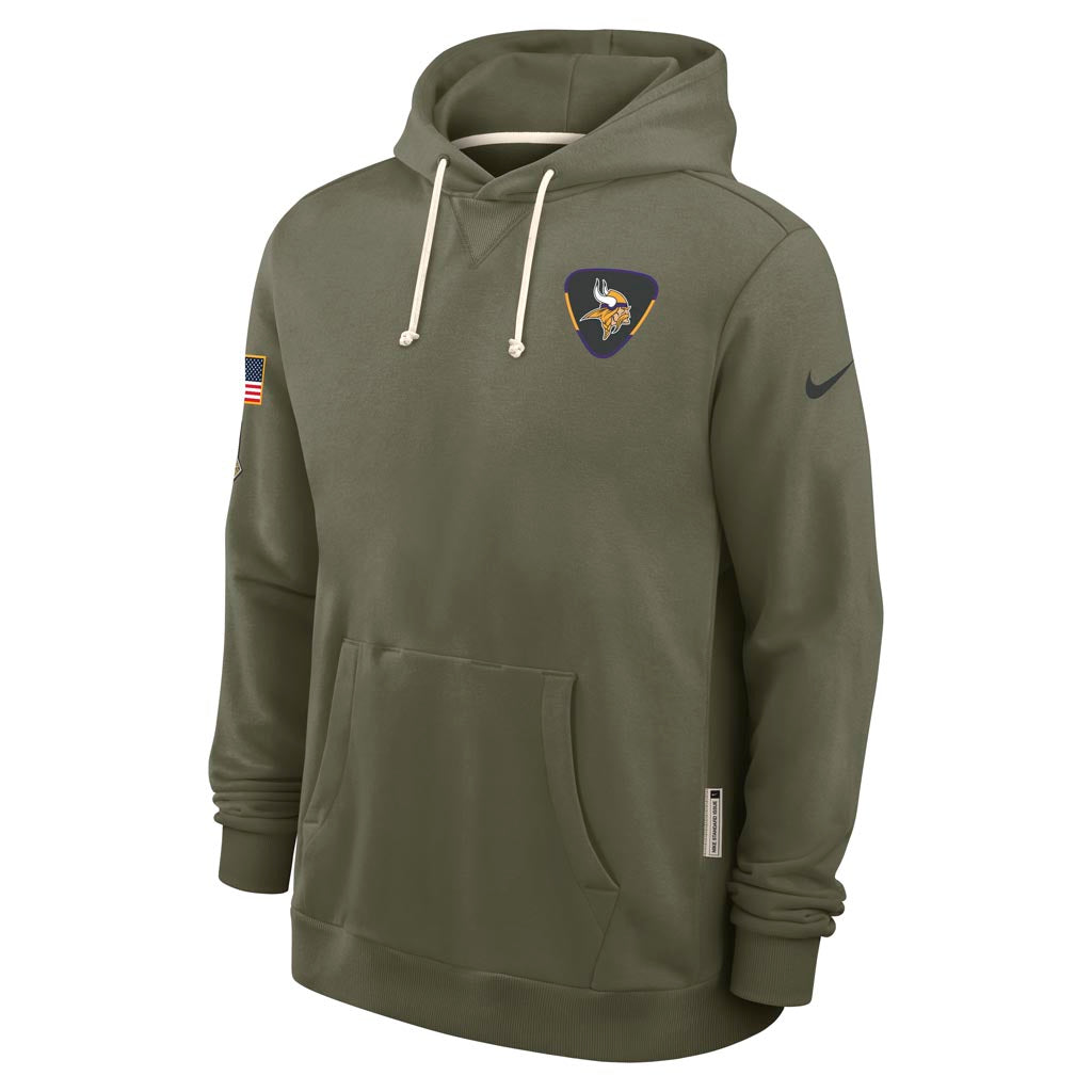 NFL Minnesota Vikings Nike 2025 Salute to Service Pullover Hoodie - Green