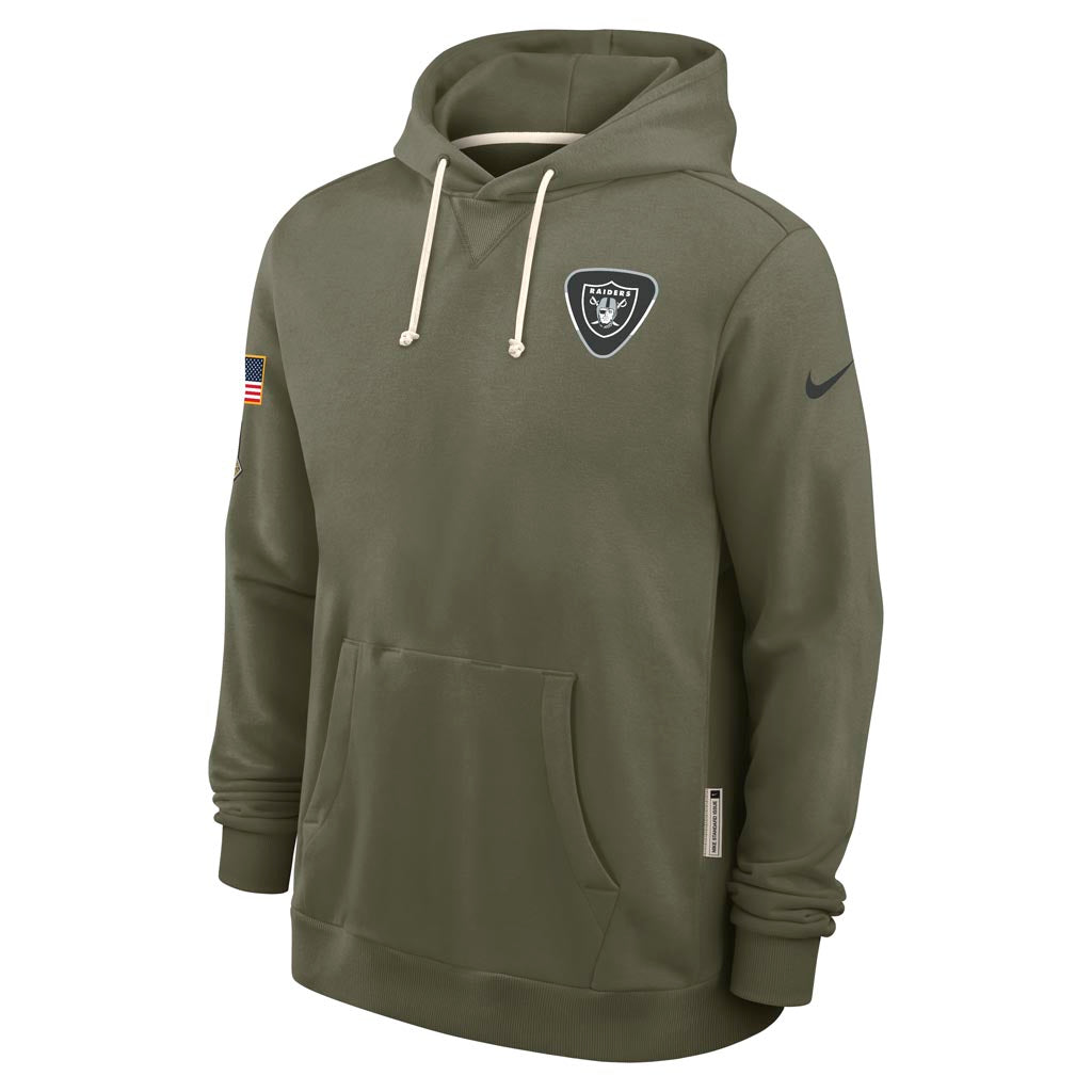 NFL Las Vegas Raiders Nike 2025 Salute to Service Pullover Hoodie - Green