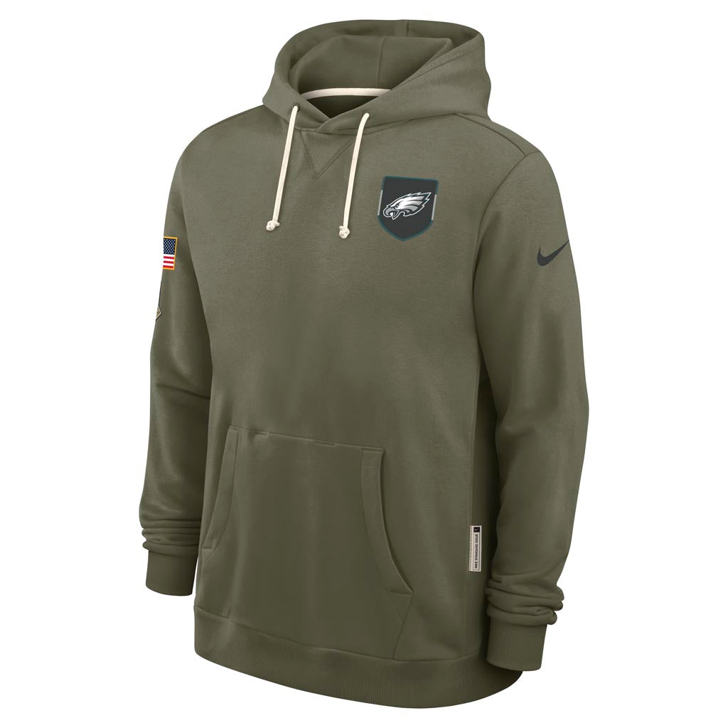 NFL Philadelphia Eagles Nike 2025 Salute to Service Pullover Hoodie - Green