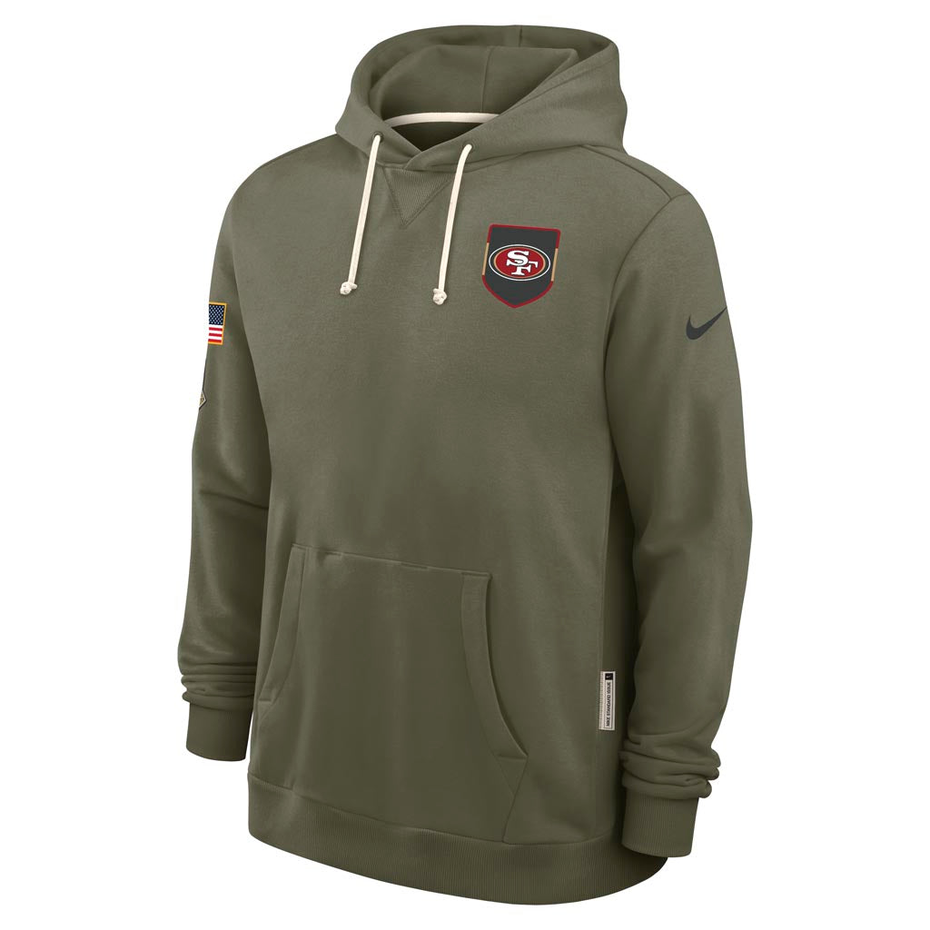 NFL San Francisco 49ers Nike 2025 Salute to Service Pullover Hoodie - Green
