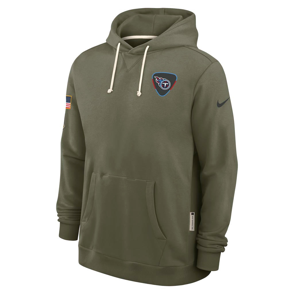NFL Tennessee Titans Nike 2025 Salute to Service Pullover Hoodie - Green