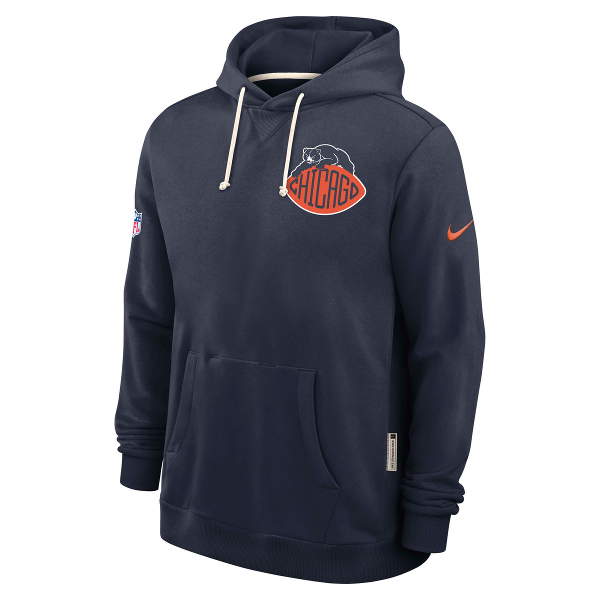 NFL Chicago Bears Nike Rivalry Sideline Pullover Hoodie- Navy