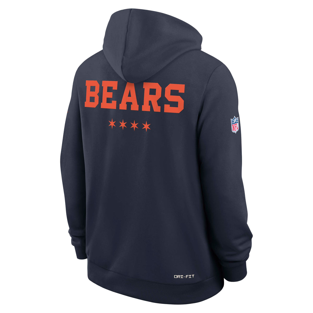 NFL Chicago Bears Nike Rivalry Sideline Pullover Hoodie- Navy