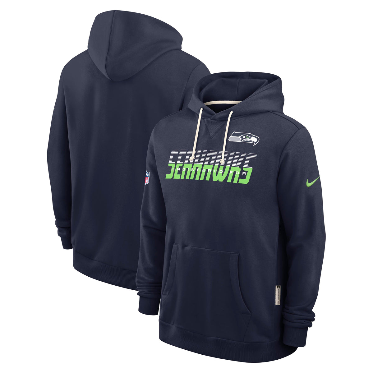 NFL Seattle Seahawks Nike 2026 Sideline Pullover Hoodie- Navy