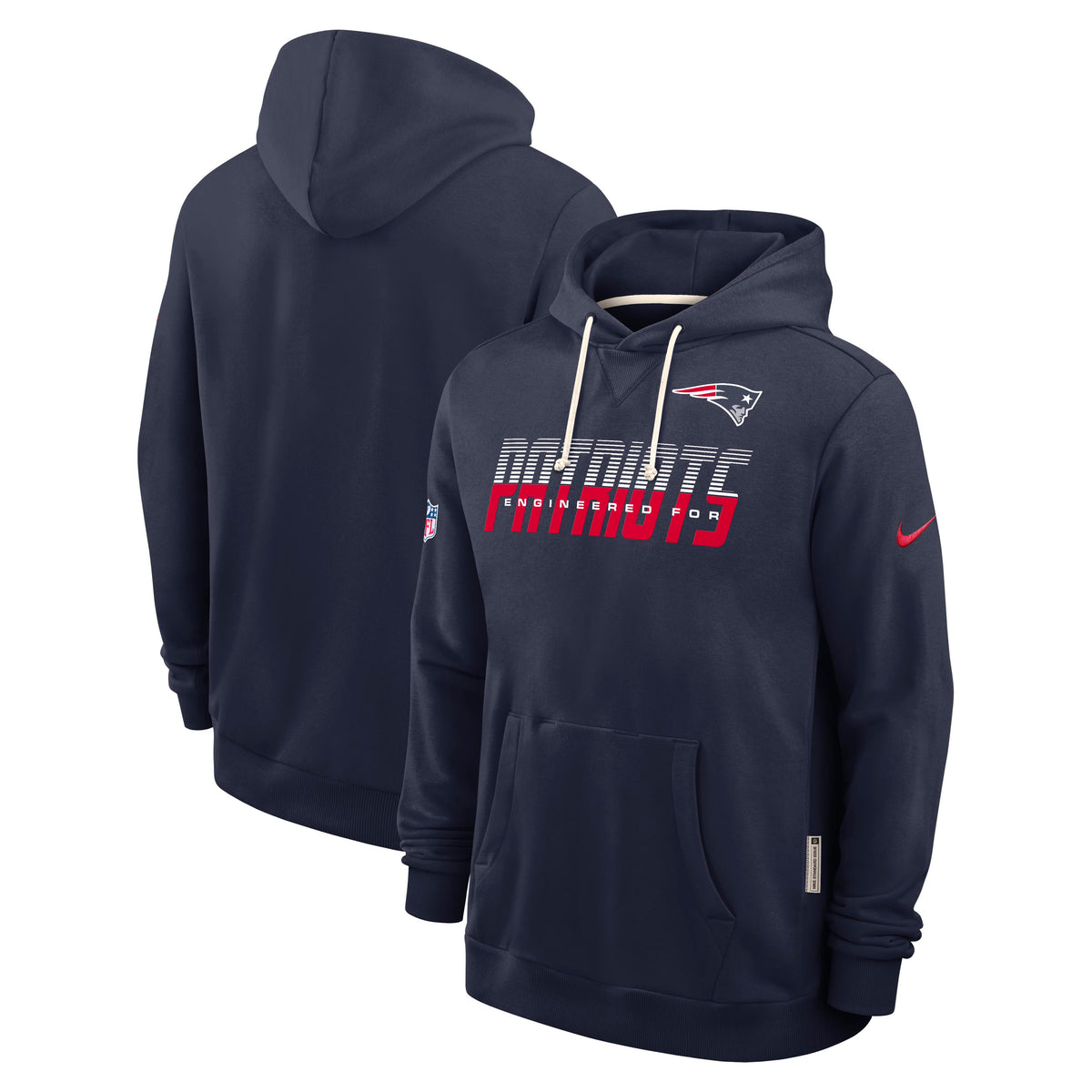 NFL New England Patriots Nike 2026 Sideline Pullover Hoodie- Navy