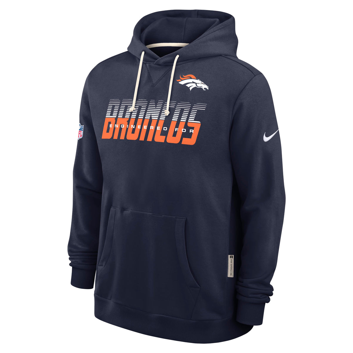 NFL Denver Broncos Nike 2026 Sideline Pullover Hoodie- Navy