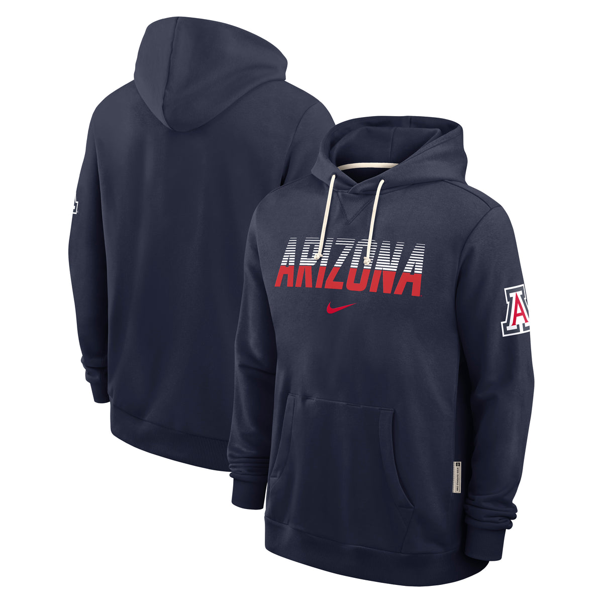 NCAA Arizona Wildcats Nike Dri-Fit Standard Issue Pullover Hoodie- Navy