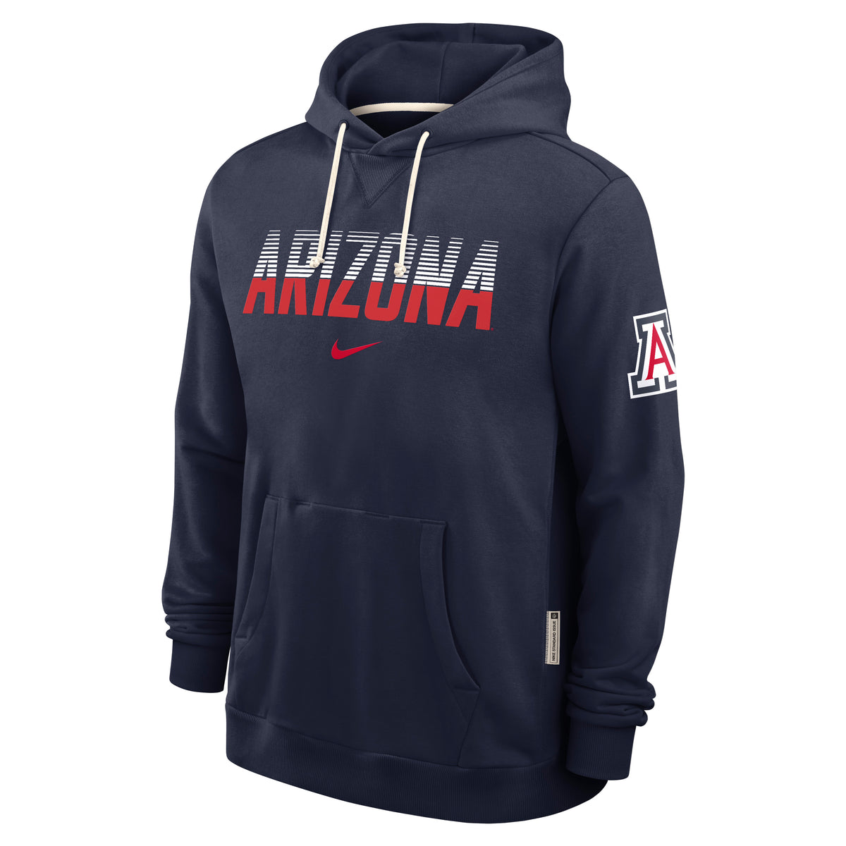 NCAA Arizona Wildcats Nike Dri-Fit Standard Issue Pullover Hoodie- Navy