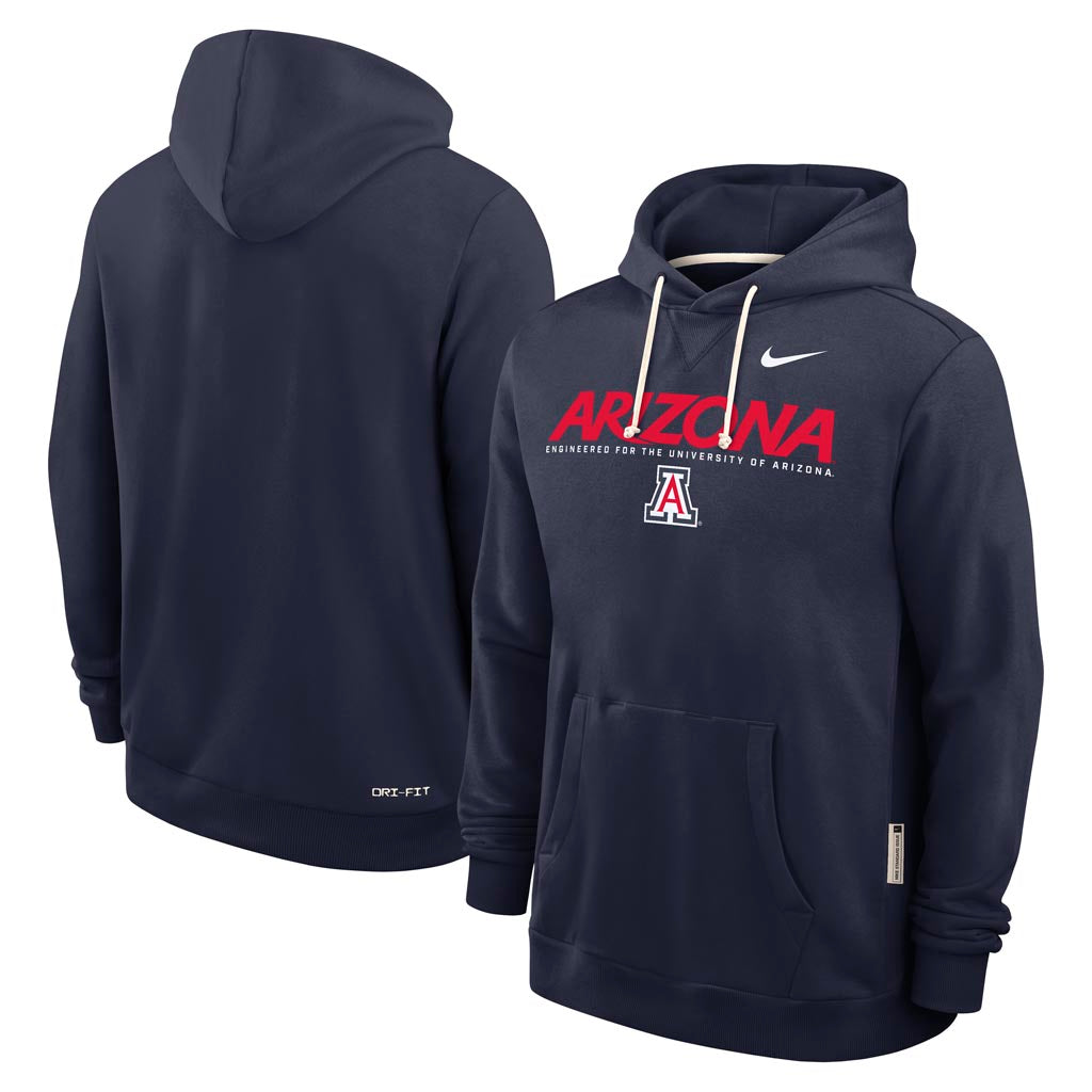 NCAA Arizona Wildcats Nike Sideline Standard Issue Dri-FIT Hoodie - Navy