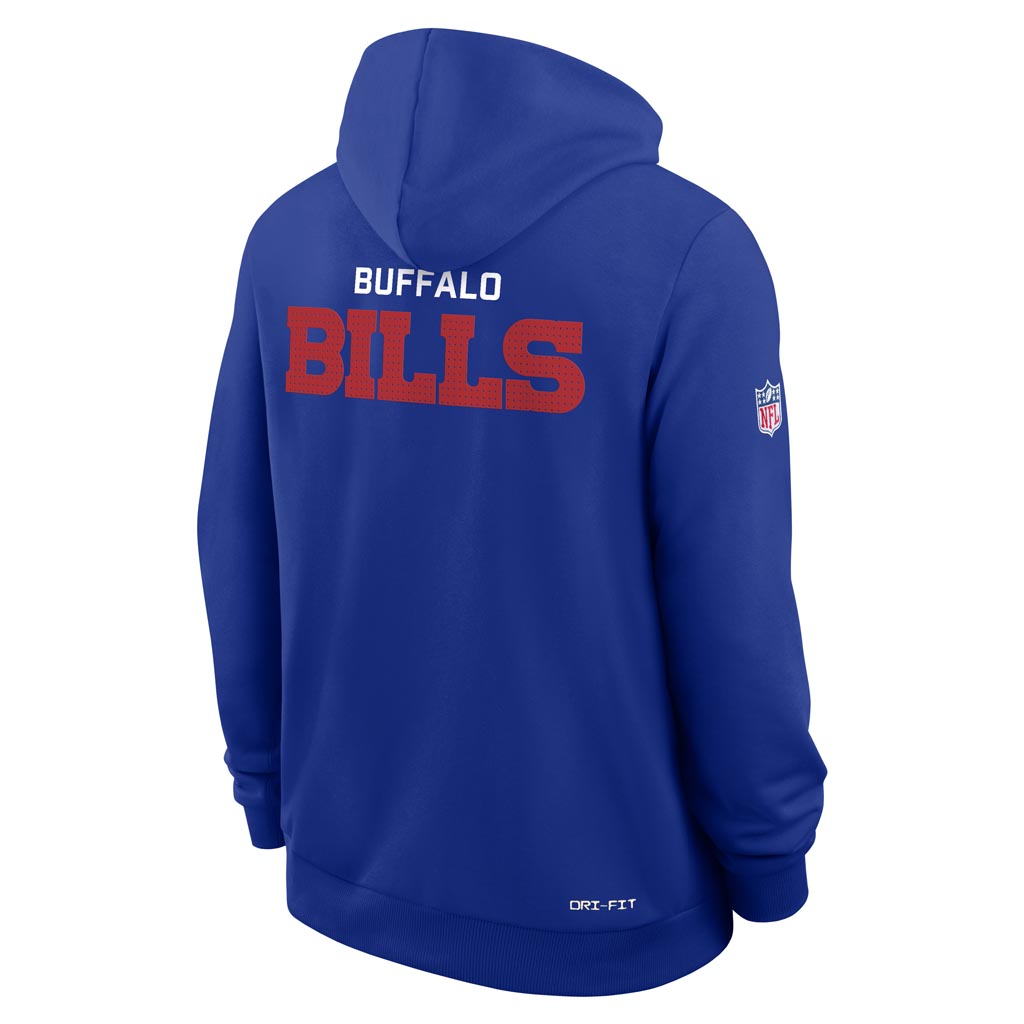 NFL Buffalo Bills Nike 2025 Sideline Standard Issue Pullover Hoodie - Blue