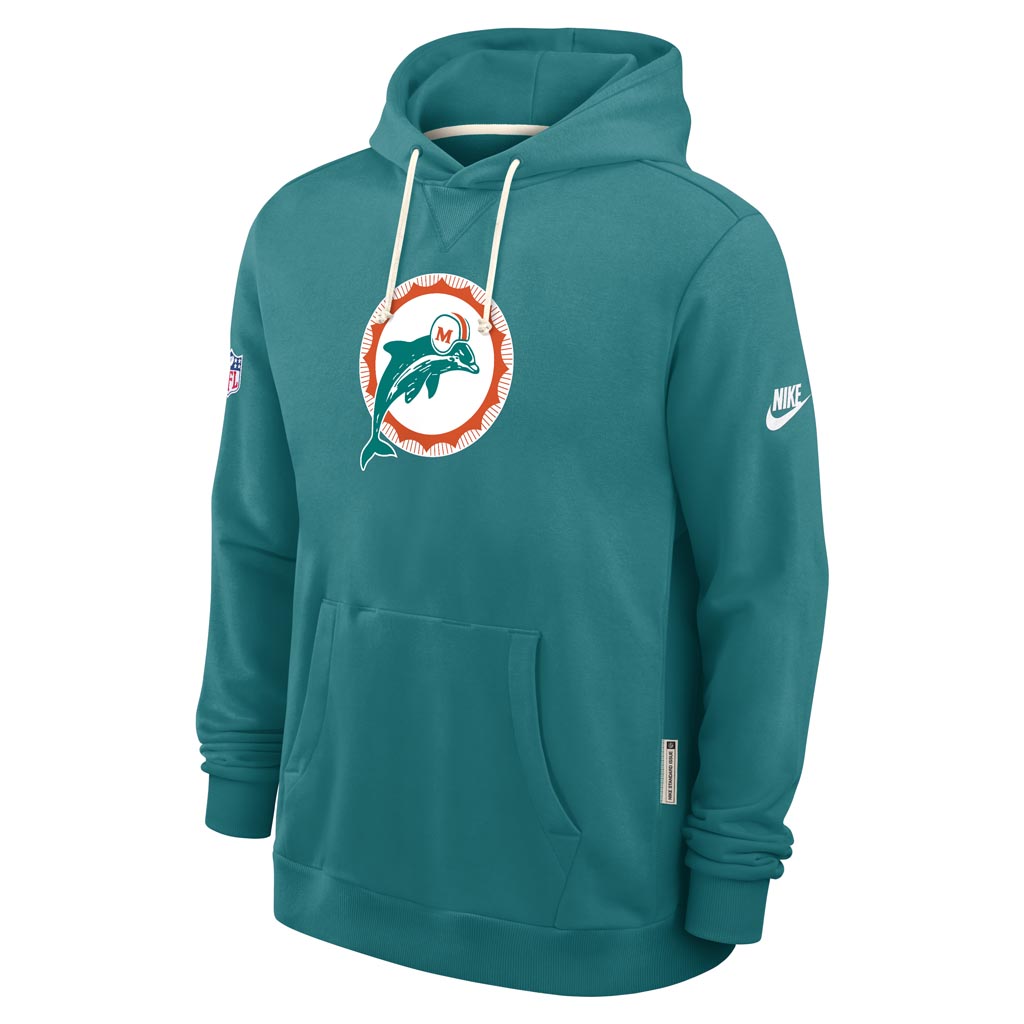 NFL Miami Dolphins Nike 2025 Sideline Standard Issue Alt Pullover Hoodie - Teal