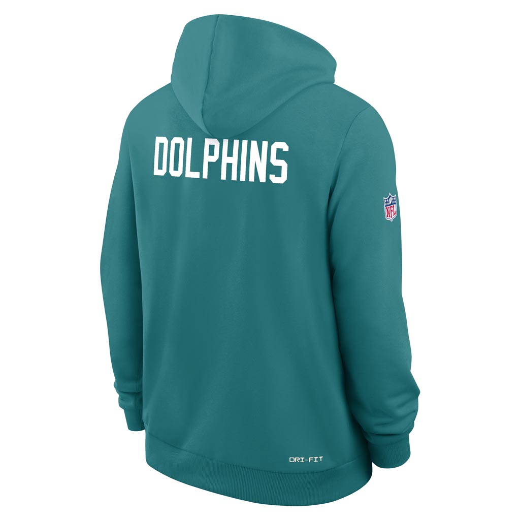 NFL Miami Dolphins Nike 2025 Sideline Standard Issue Alt Pullover Hoodie - Teal