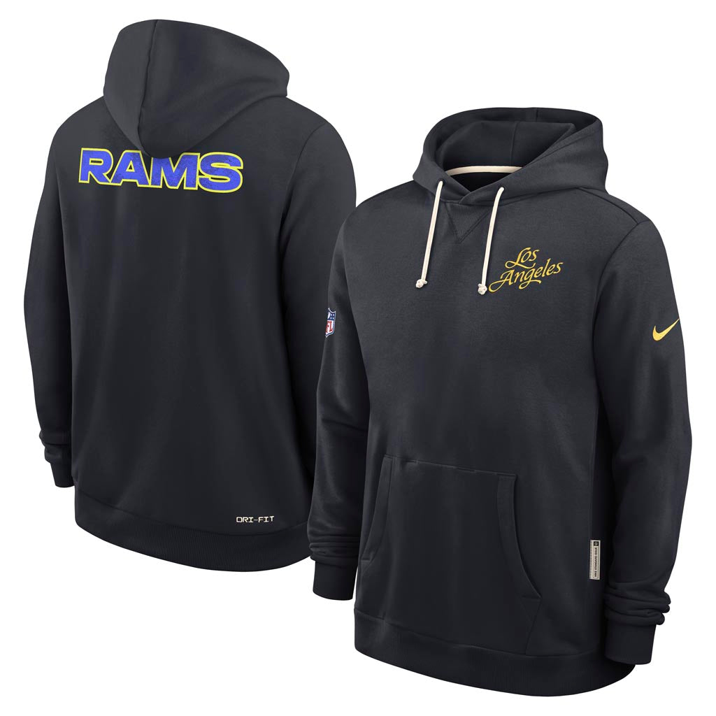 NFL Los Angeles Rams Nike Rivalries Sideline Pullover Hoodie - Navy