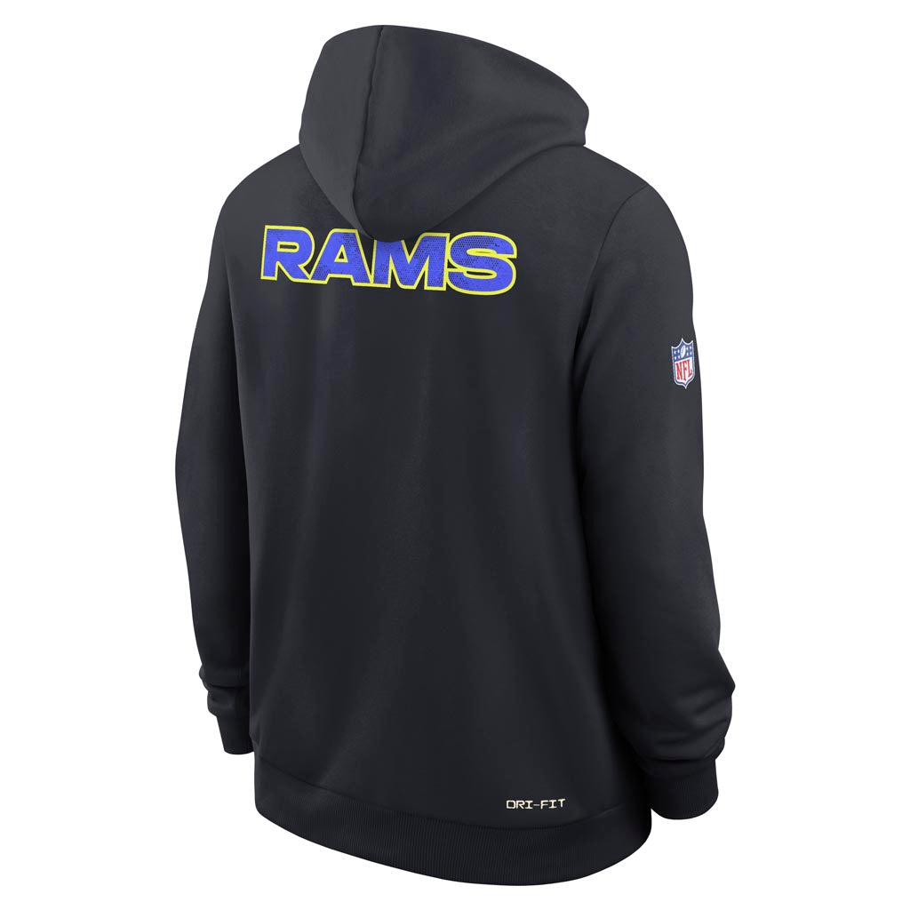 NFL Los Angeles Rams Nike Rivalries Sideline Pullover Hoodie - Navy