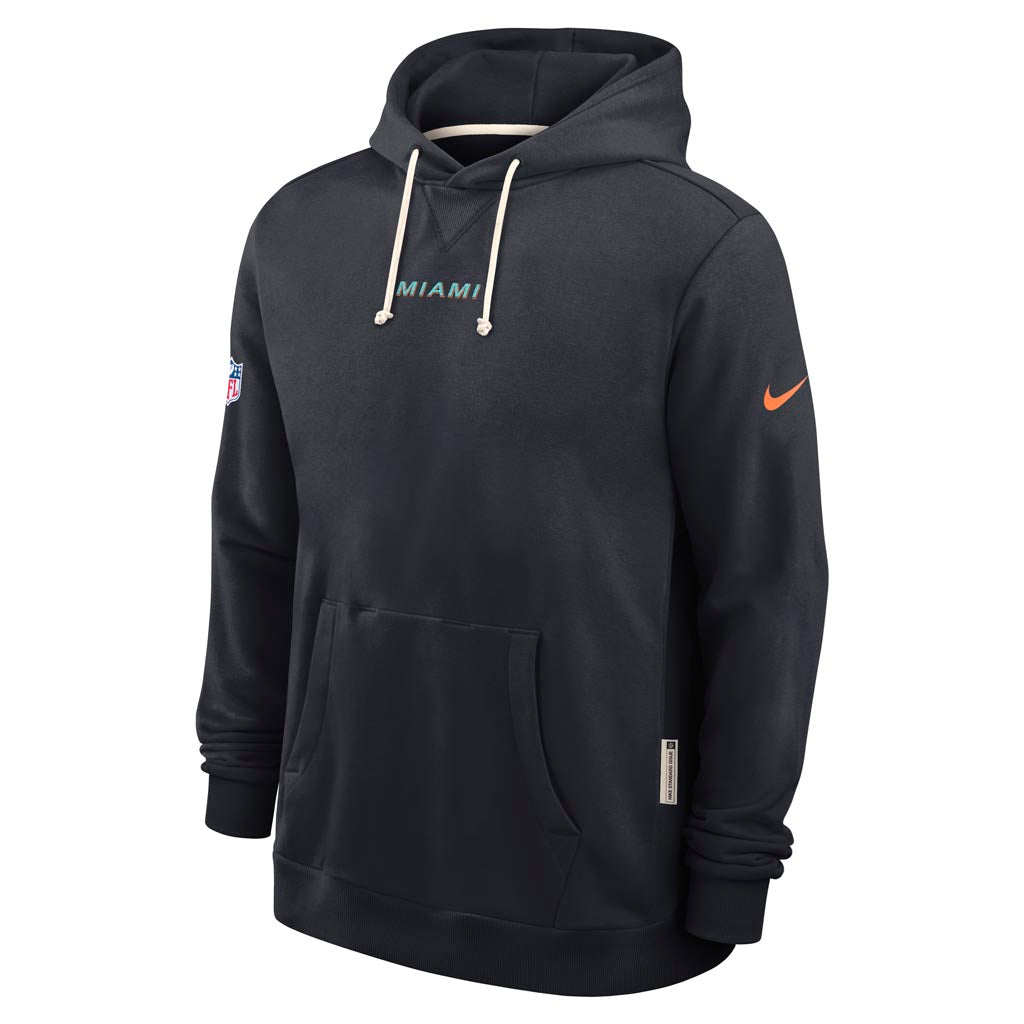 NFL Miami Dolphins Nike Rivalries Sideline Pullover Hoodie - Navy