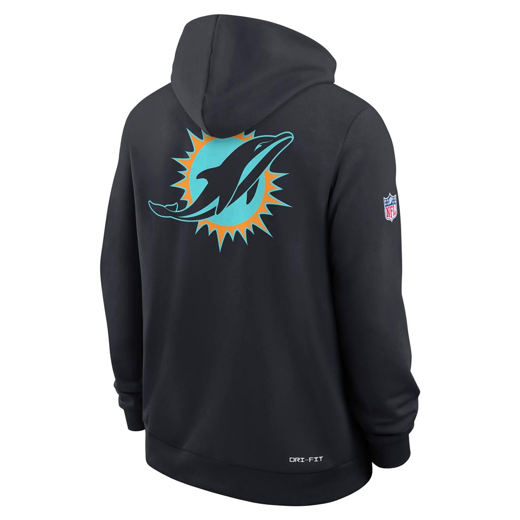 NFL Miami Dolphins Nike Rivalries Sideline Pullover Hoodie - Navy