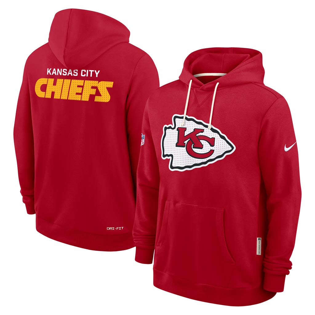 NFL Kansas City Chiefs Nike 2025 Sideline Standard Issue Pullover Hoodie - Red