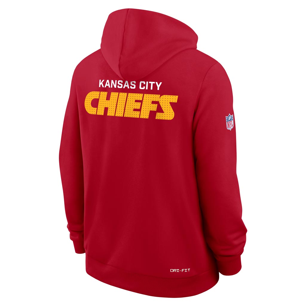 NFL Kansas City Chiefs Nike 2025 Sideline Standard Issue Pullover Hoodie - Red