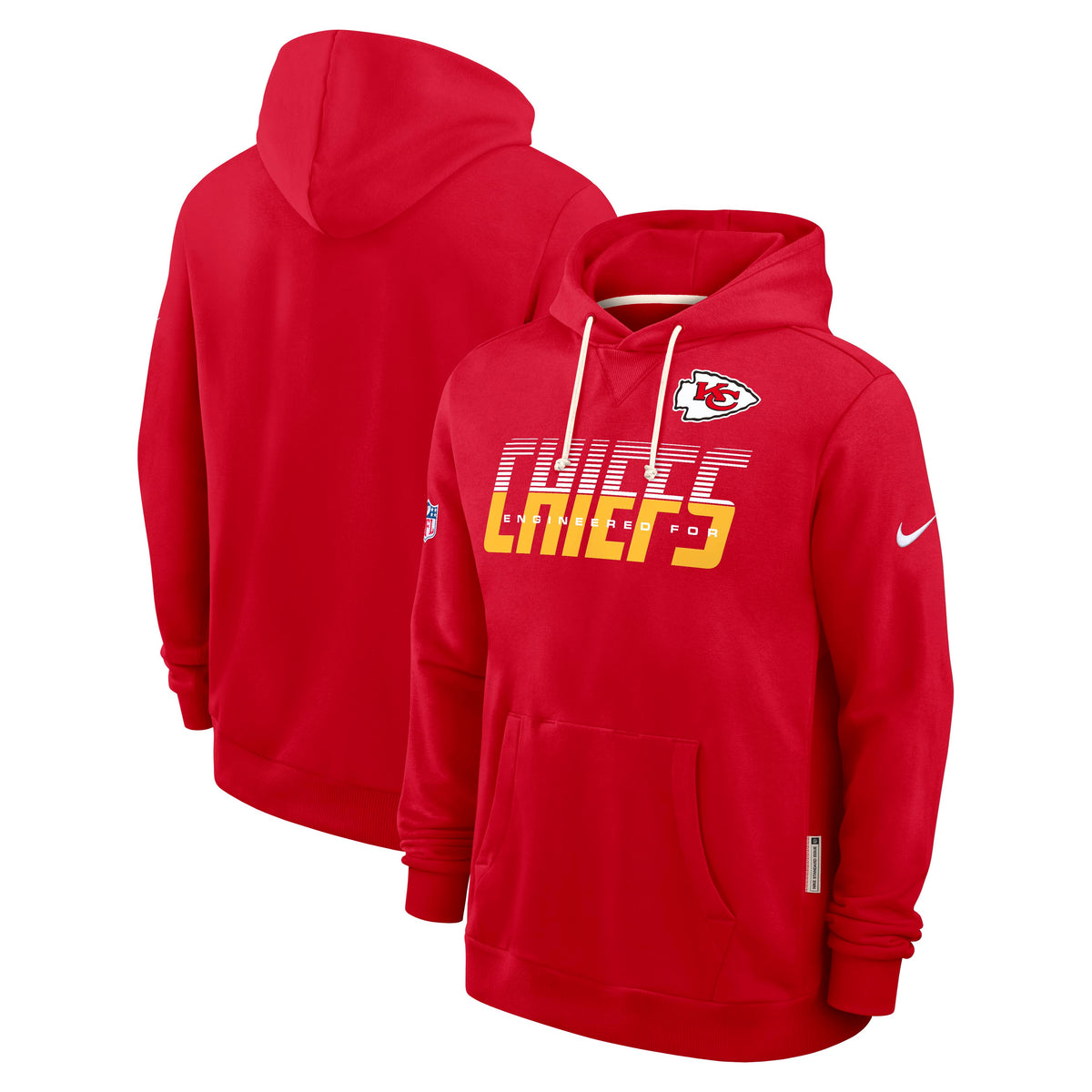 NFL Kansas City Chiefs Nike 2026 Sideline Pullover Hoodie- Red