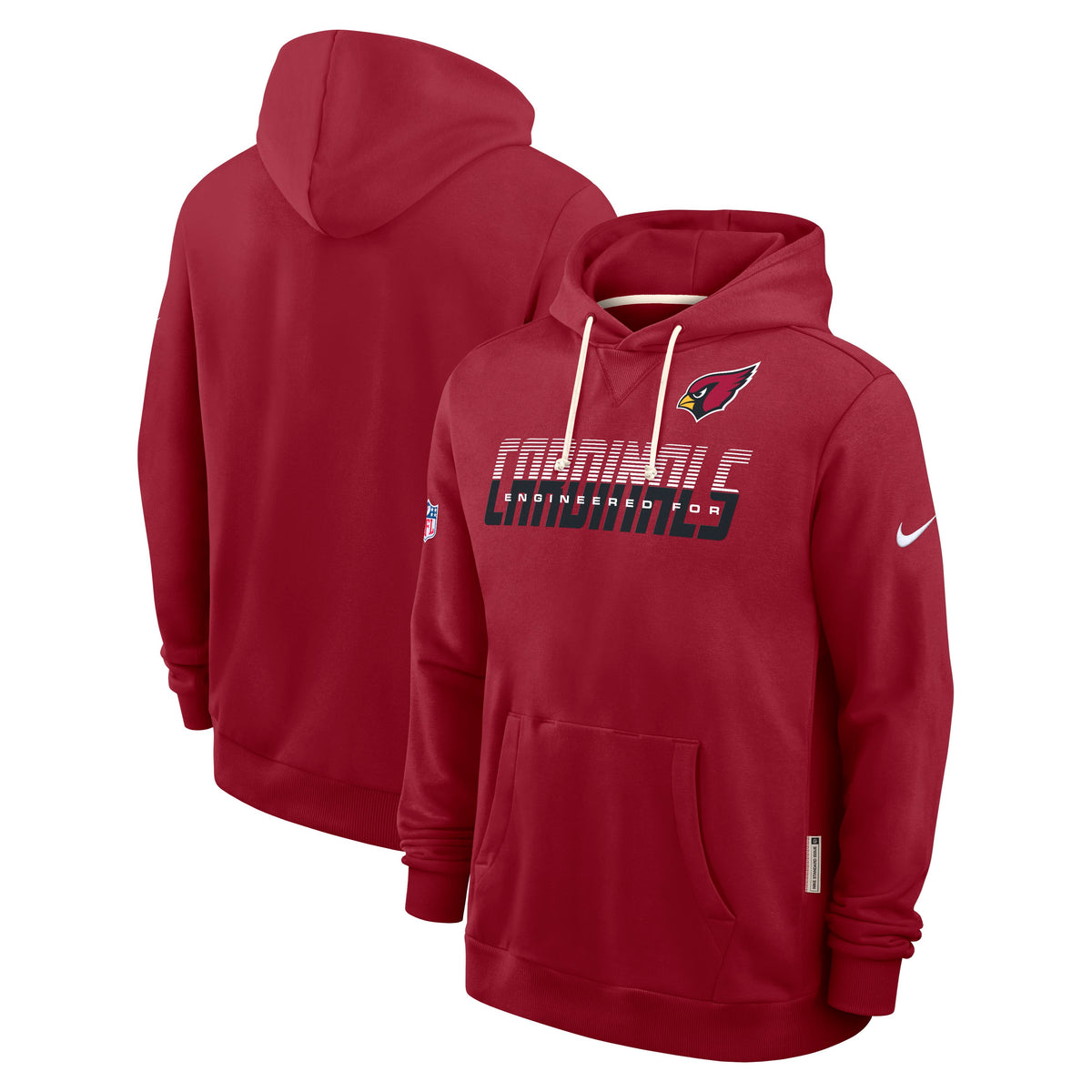 NFL Arizona Cardinals Nike 2026 Sideline Pullover Hoodie- Red