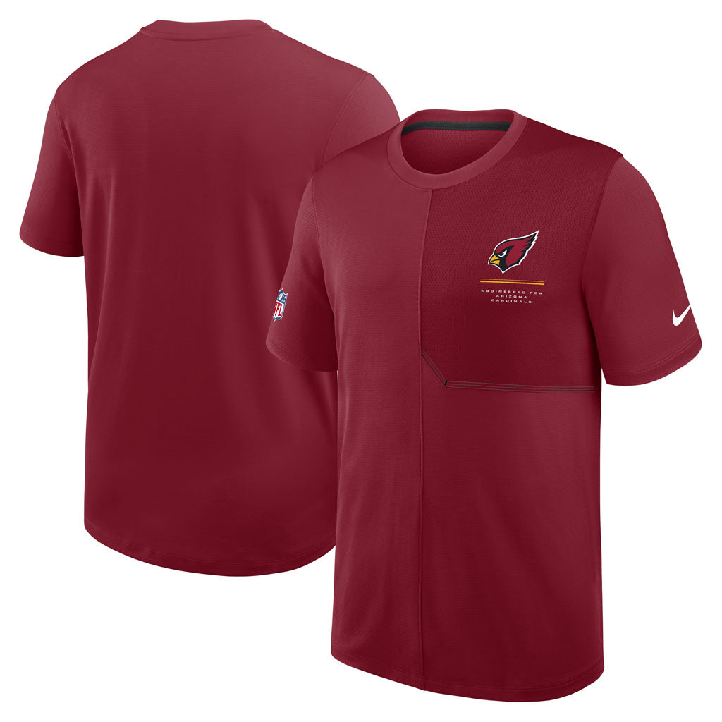 NFL Arizona Cardinals Nike Small Logo Dri-FIT Coaches Top - Red