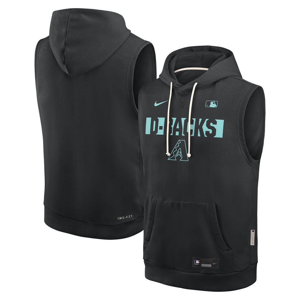 MLB Arizona Diamondbacks Nike 2026 Authentic Collection Sleeveless Hoodie - Black