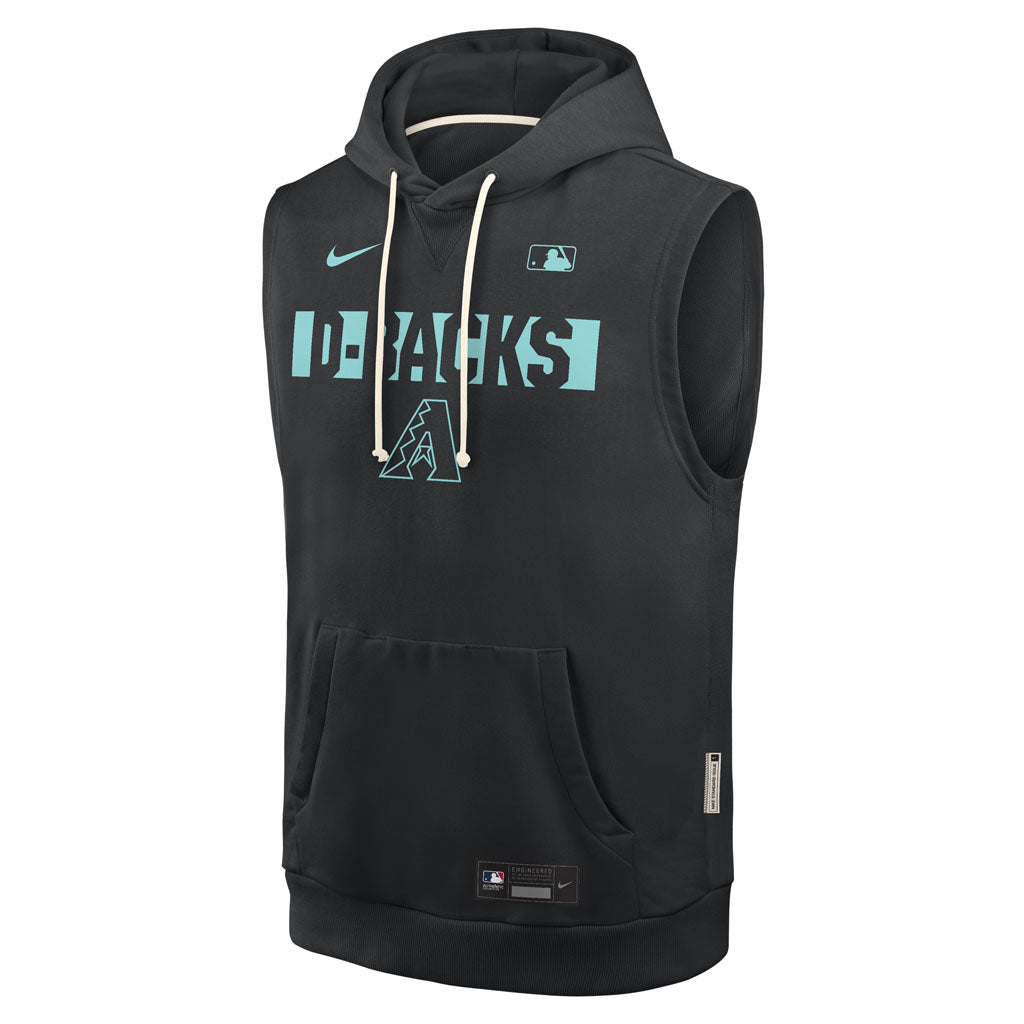MLB Arizona Diamondbacks Nike 2026 Authentic Collection Sleeveless Hoodie - Black
