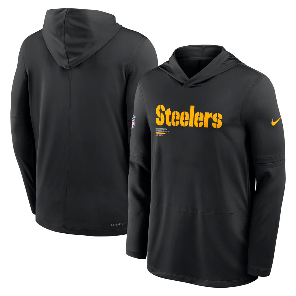 NFL Pittsburgh Steelers Nike 2025 Sideline Lightweight Hoodie - Black