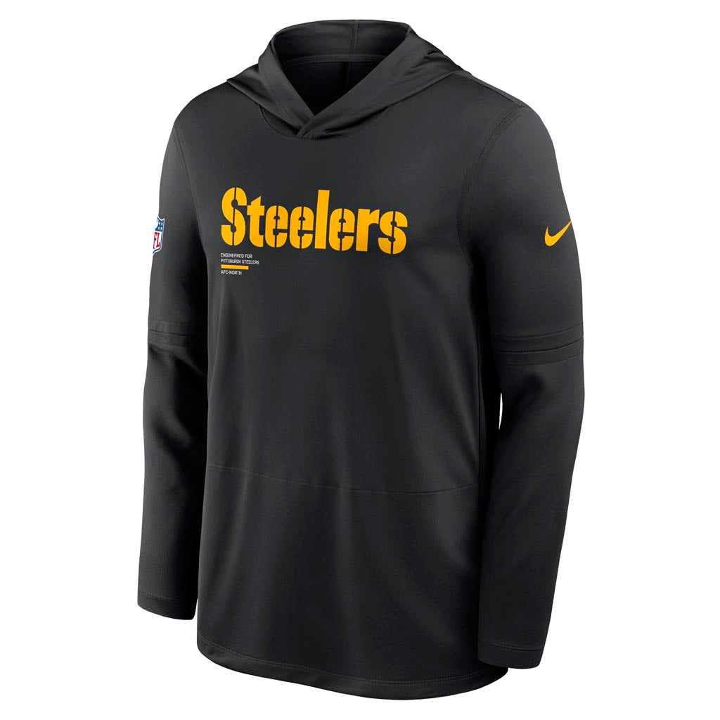NFL Pittsburgh Steelers Nike 2025 Sideline Lightweight Hoodie - Black