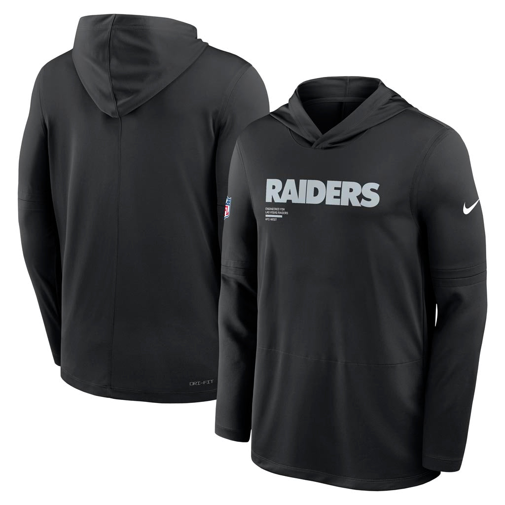 NFL Las Vegas Raiders Nike 2025 Sideline Lightweight Hoodie - Black