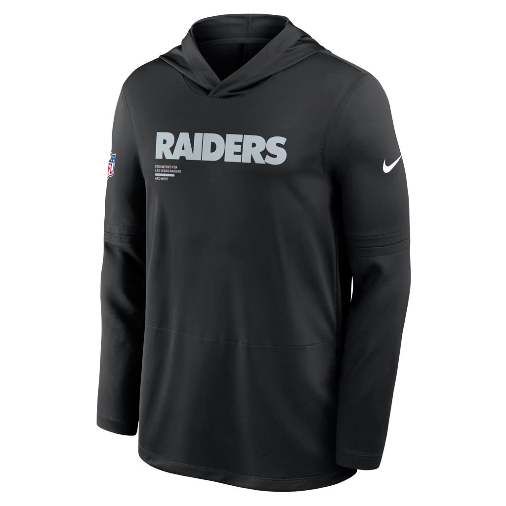 NFL Las Vegas Raiders Nike 2025 Sideline Lightweight Hoodie - Black