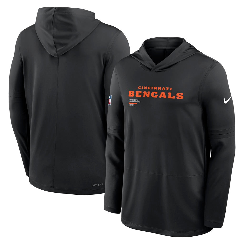 NFL Cincinnati Bengals Nike 2025 Sideline Lightweight Hoodie - Black