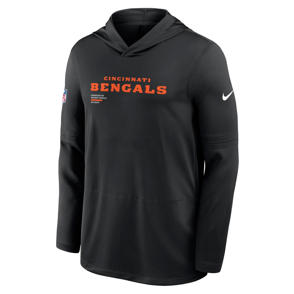 NFL Cincinnati Bengals Nike 2025 Sideline Lightweight Hoodie - Black