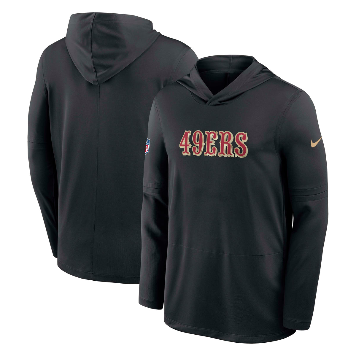 NFL San Francisco 49ers Nike Rivalry Lightweight Hoodie- Black
