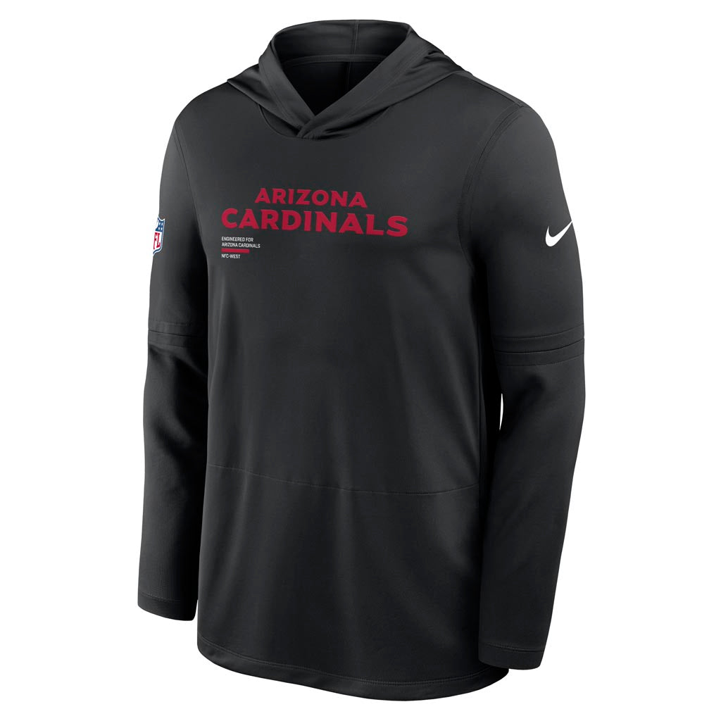 NFL Arizona Cardinals Nike 2025 Sideline Lightweight Hoodie - Black