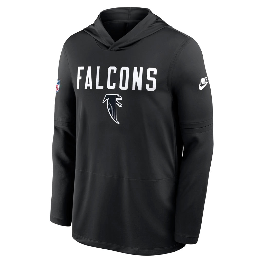 NFL Atlanta Falcons Nike 2025 Sideline Alt Lightweight Hoodie - Black