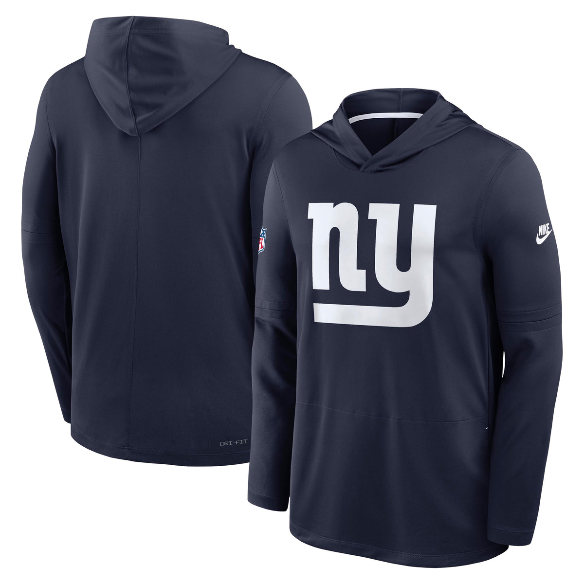 NFL New York Giants Nike Alternate Pack Dri-Fit Lightweight Hoodie- Blue