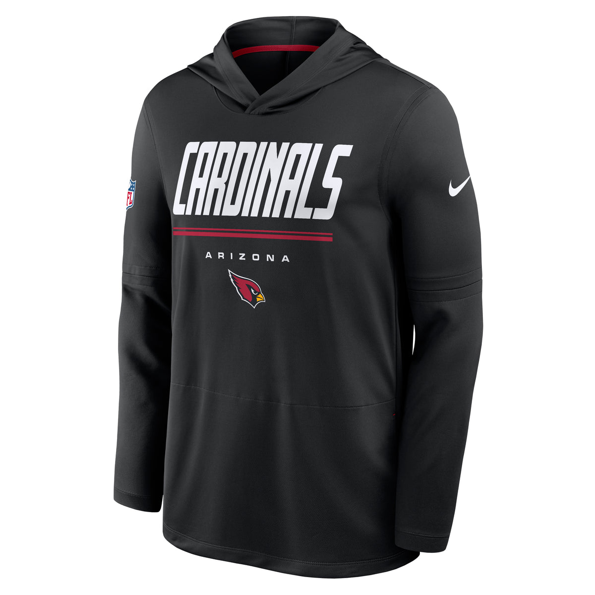 NFL Arizona Cardinals Nike 2026 Sideline Lightweight Hoodie- Black