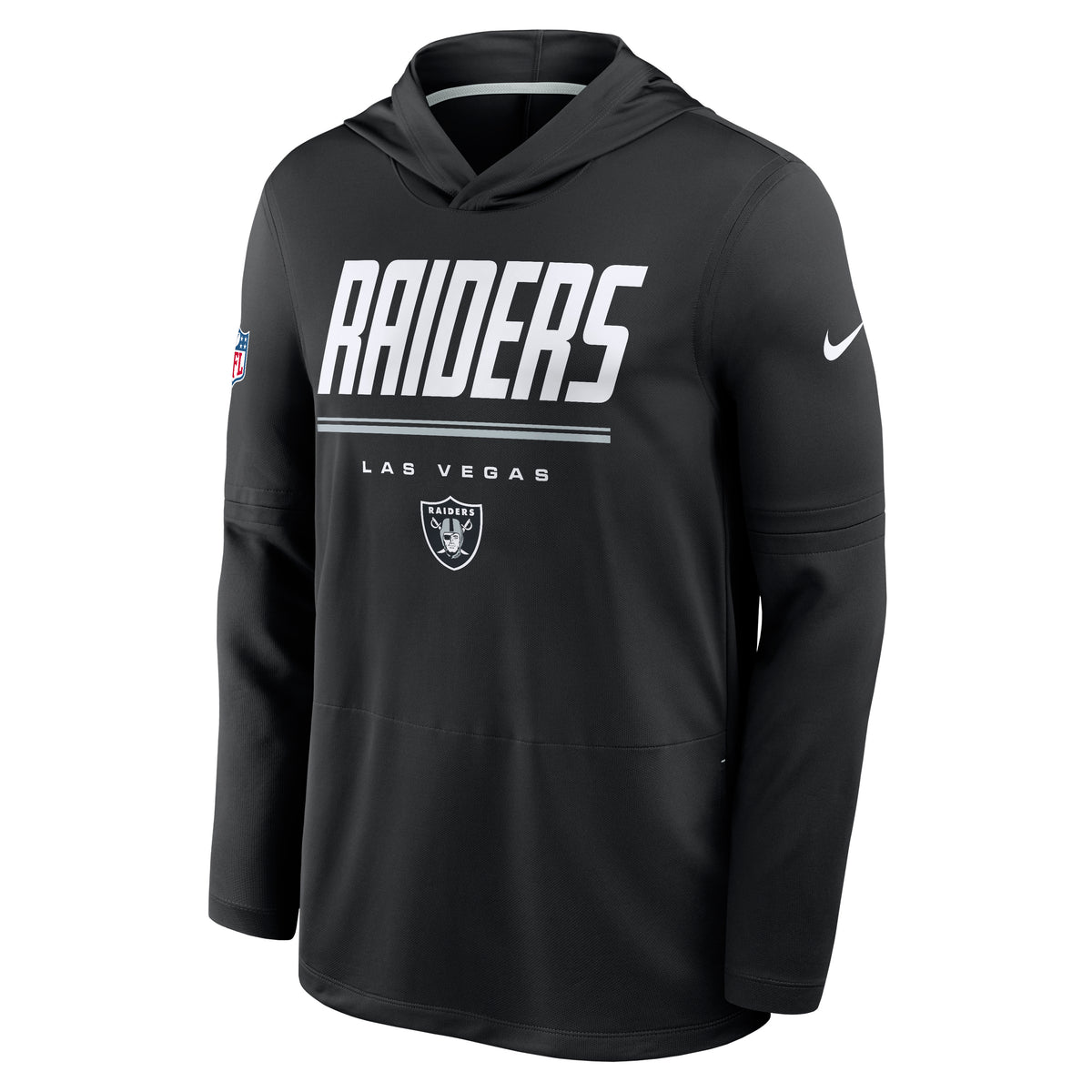 NFL Las Vegas Raiders Nike 2026 Sideline Lightweight Hoodie- Black