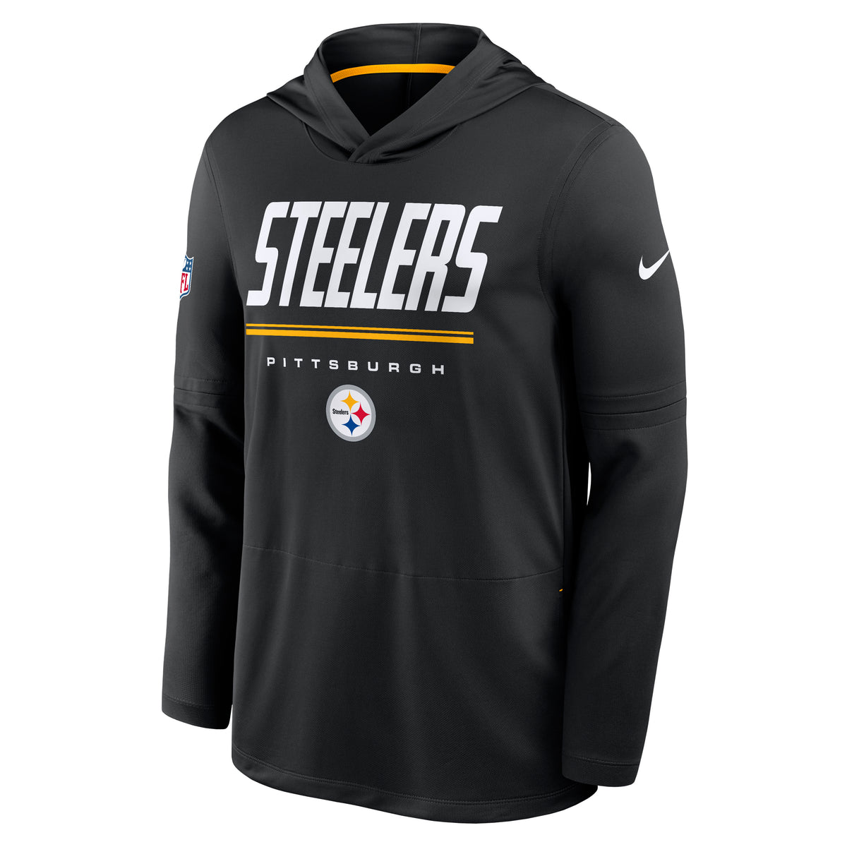 NFL Pittsburgh Steelers Nike 2026 Sideline Lightweight Hoodie- Black