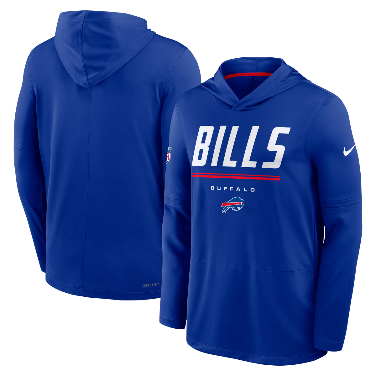 NFL Buffalo Bills Nike 2026 Sideline Lightweight Hoodie- Blue