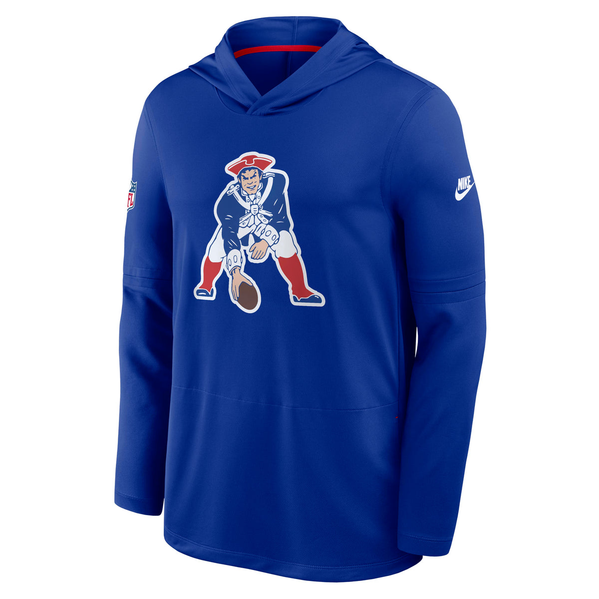 NFL New England Patriots Nike Alternate Pack Dri-Fit Lightweight Hoodie- Blue