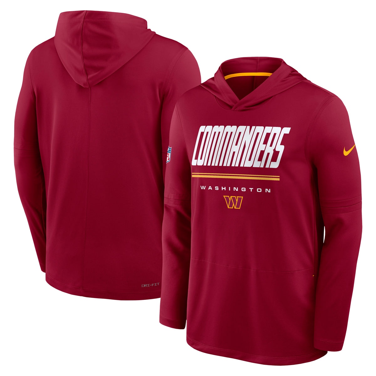 NFL Washington Commanders Nike 2026 Sideline Lightweight Hoodie- Maroon