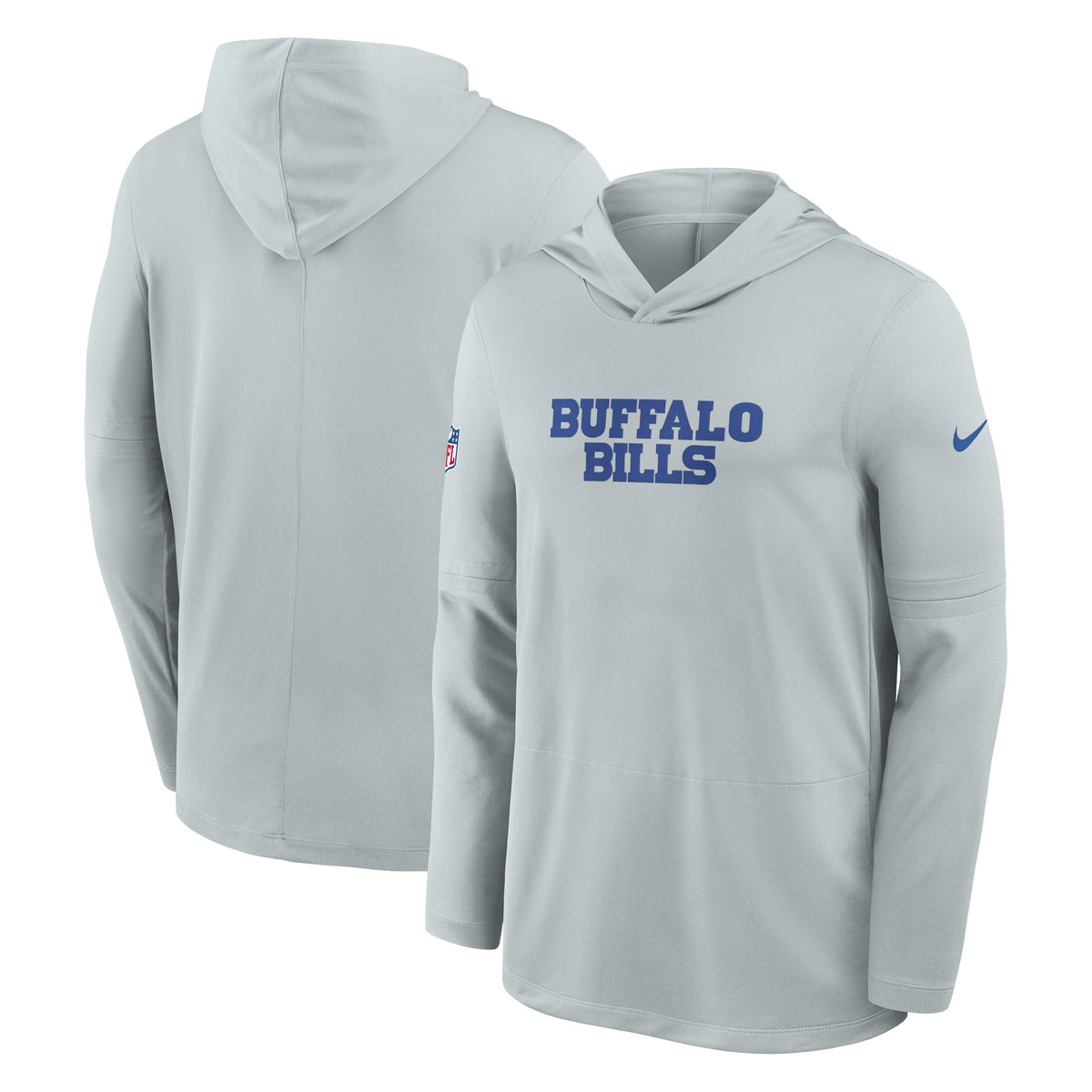NFL Buffalo Bills Nike Rivalry Lightweight Hoodie- Gray