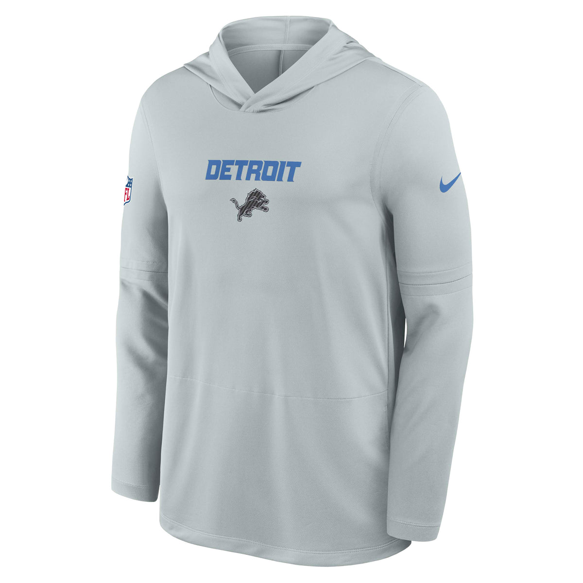 NFL Detroit Lions Nike Rivalry Lightweight Hoodie- Gray