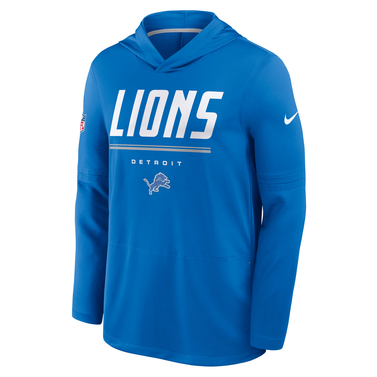 NFL Detroit Lions Nike 2026 Sideline Lightweight Hoodie- Blue
