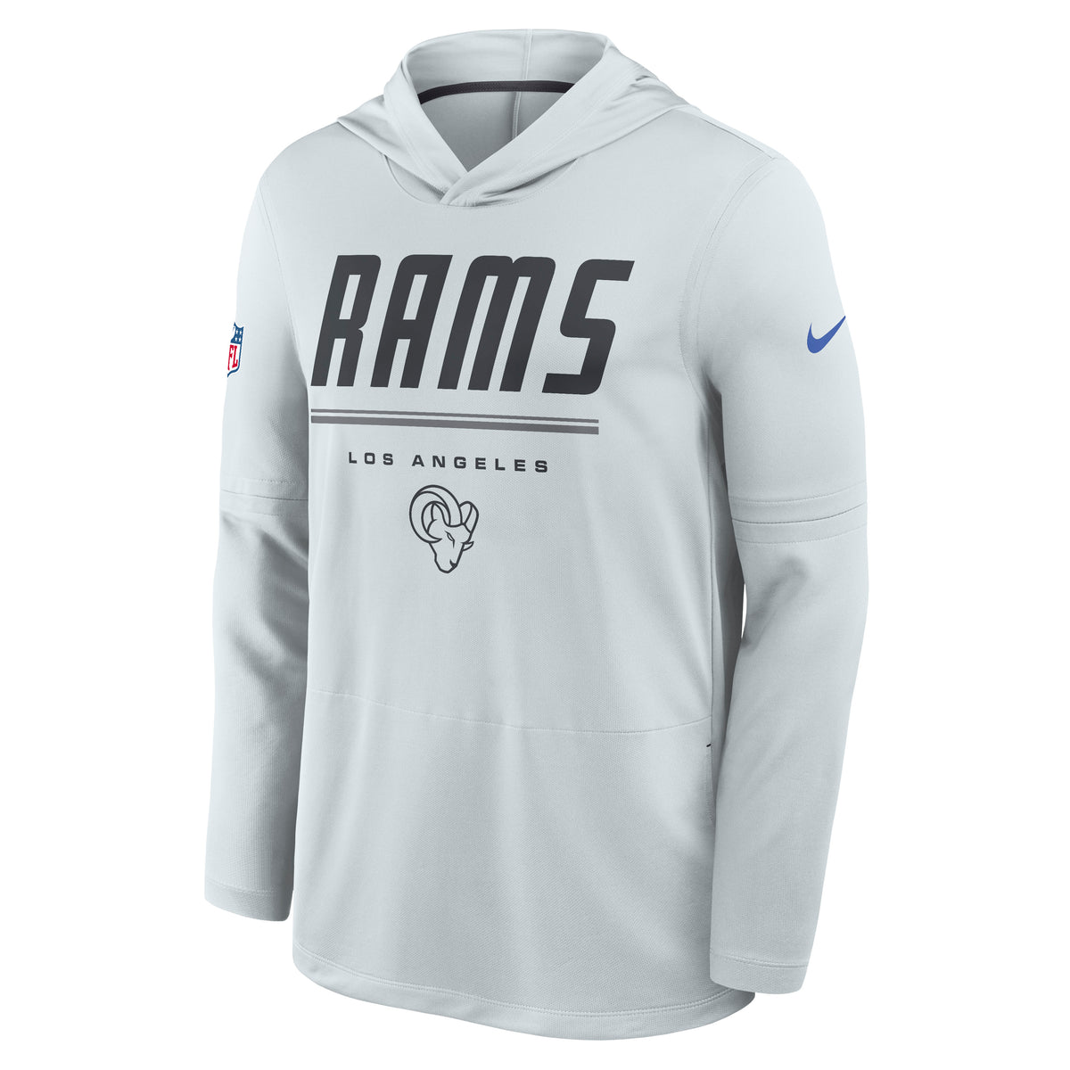 NFL Los Angeles Rams Nike 2026 Sideline Lightweight Hoodie- Gray