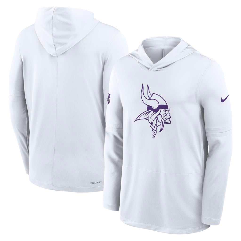 NFL Minnesota Vikings Nike 2025 Sideline Alt Lightweight Hoodie - White